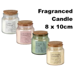 Fragranced Candle 8 x 10cm, Assorted